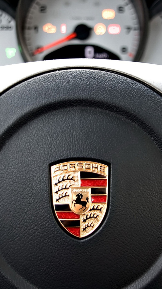Das Porsche Logo Wallpaper 640x1136