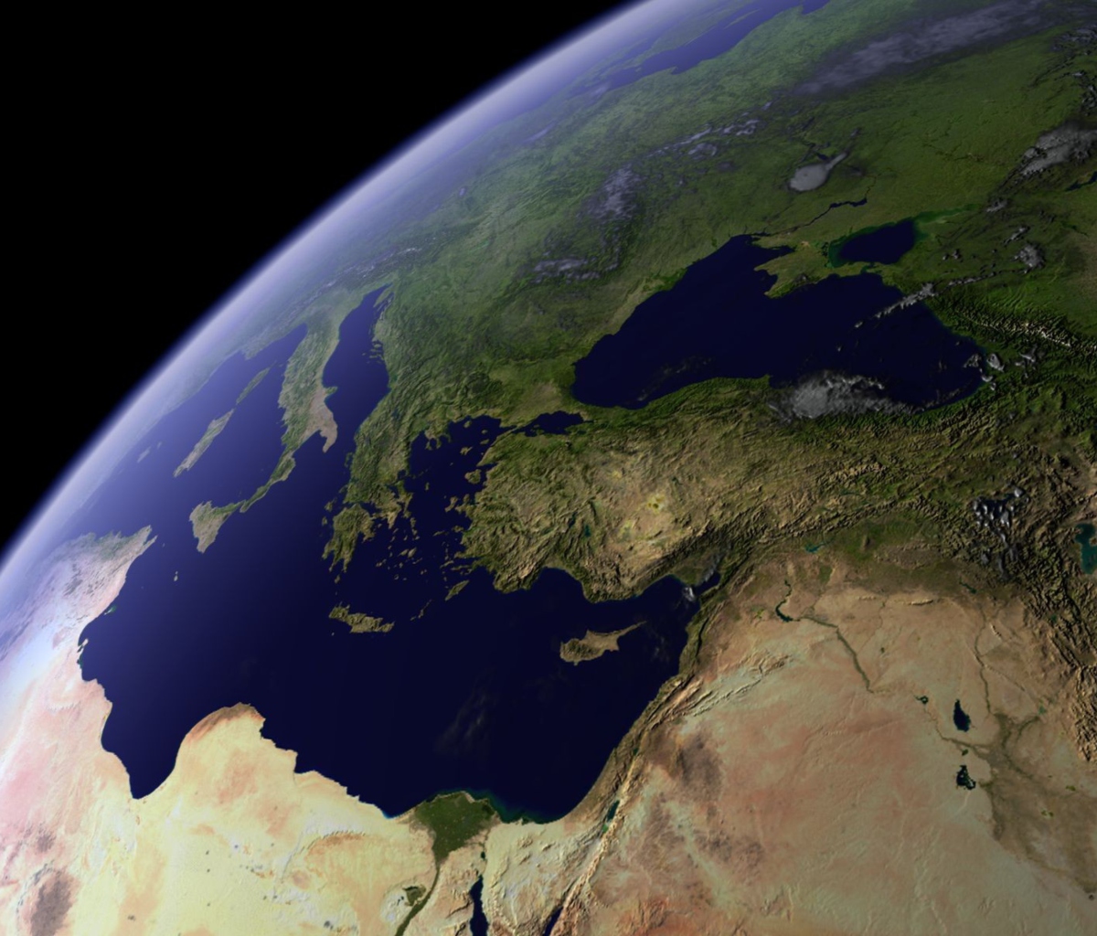 Screenshot №1 pro téma Earth From Space 1200x1024