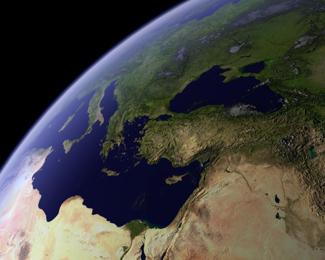 Sfondi Earth From Space 1280x1024