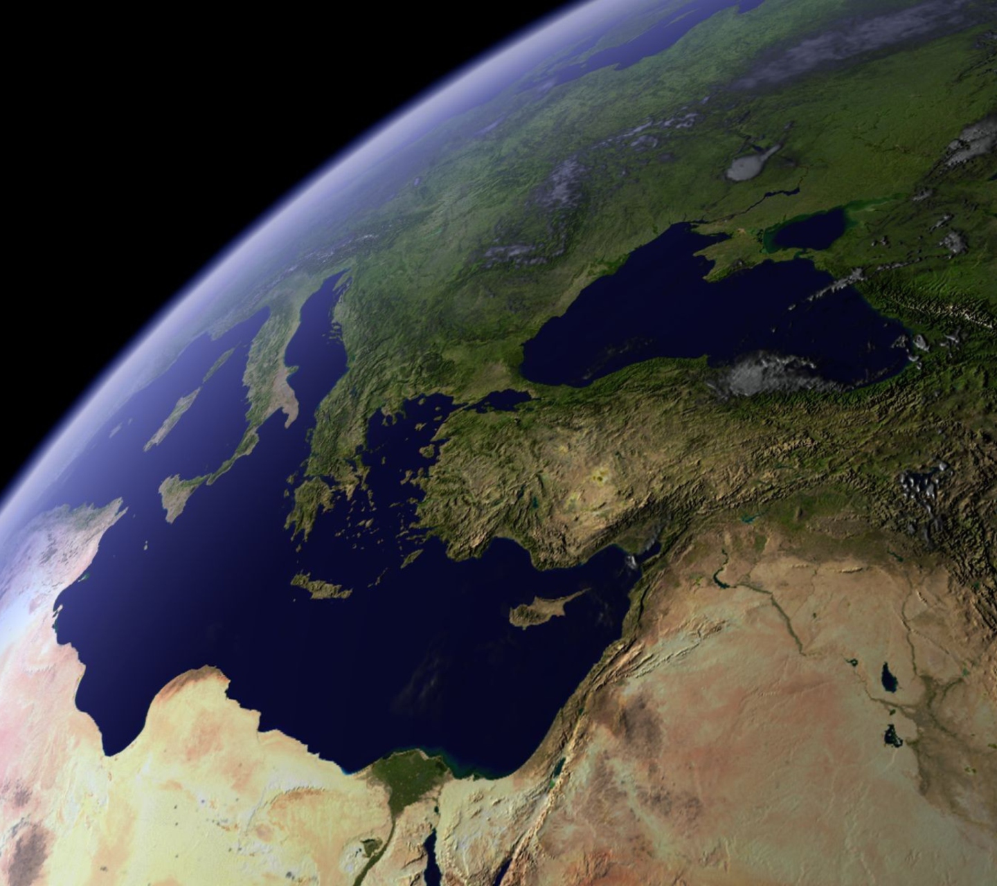 Fondo de pantalla Earth From Space 1440x1280