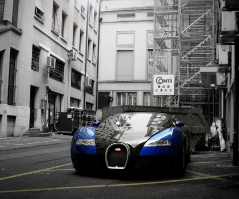 Screenshot №1 pro téma Bugatti Veyron Grand Sport 480x400