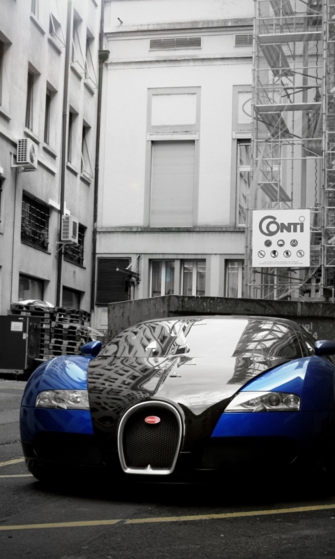 Fondo de pantalla Bugatti Veyron Grand Sport 480x800