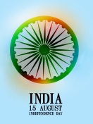 Обои India Independence Day 15 August 132x176