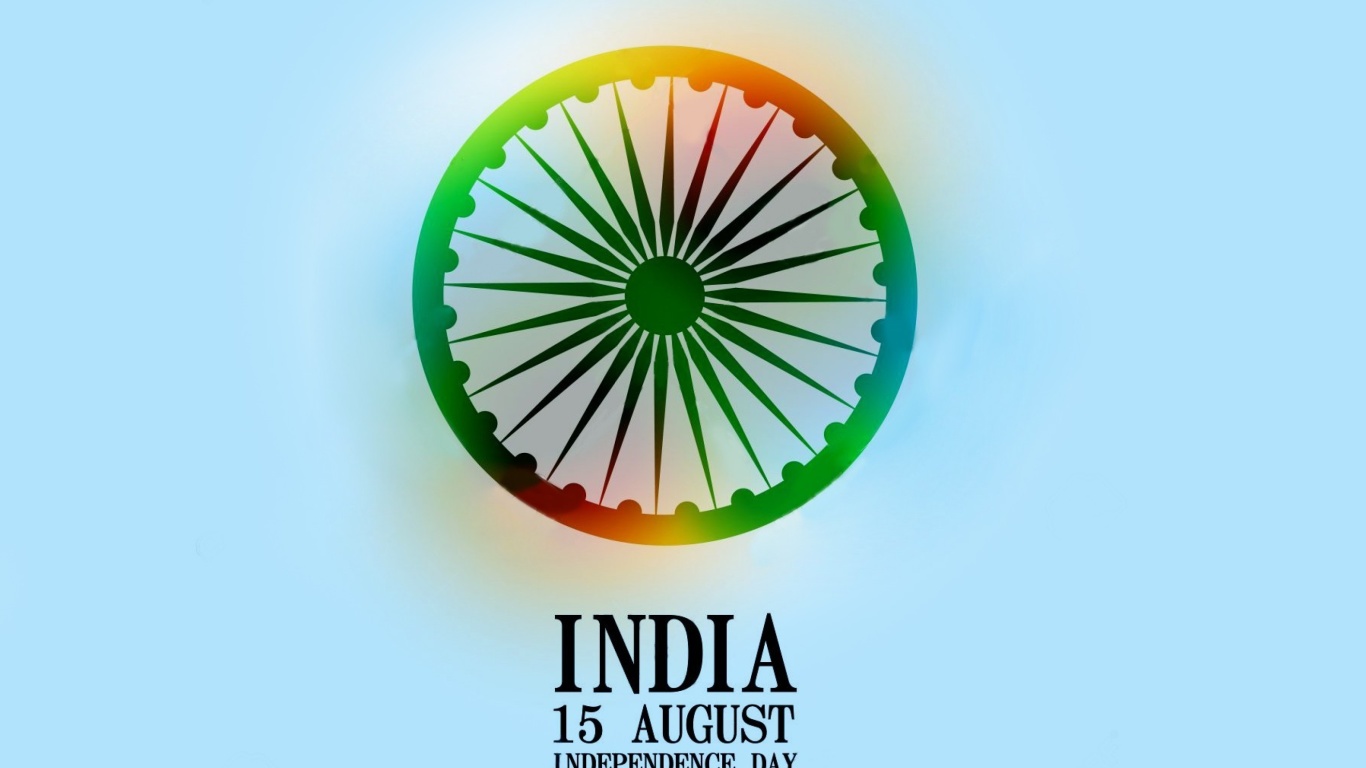 India Independence Day 15 August wallpaper 1366x768