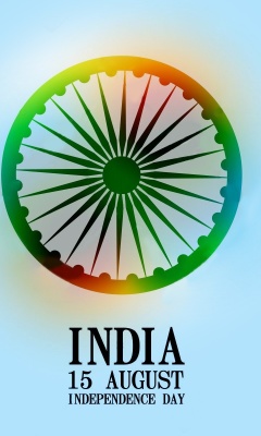 Fondo de pantalla India Independence Day 15 August 240x400