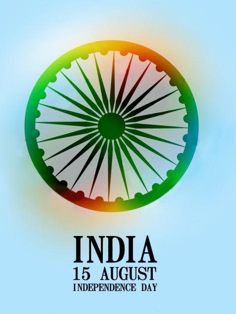 Обои India Independence Day 15 August 480x640