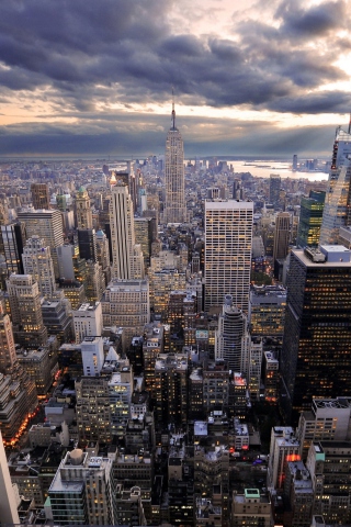 Evening New York City screenshot #1 320x480