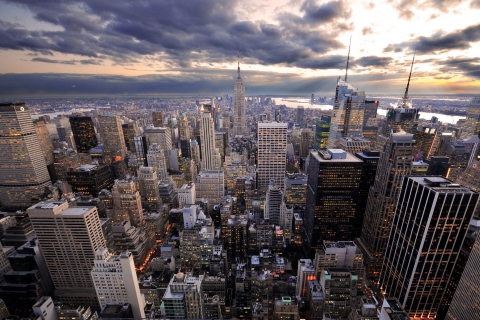 Evening New York City screenshot #1 480x320