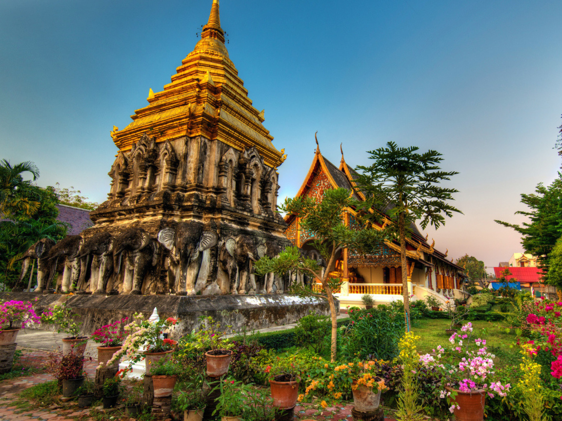 Das Thailand Temple Wallpaper 1152x864