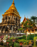 Thailand Temple wallpaper 128x160