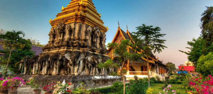 Fondo de pantalla Thailand Temple 720x320