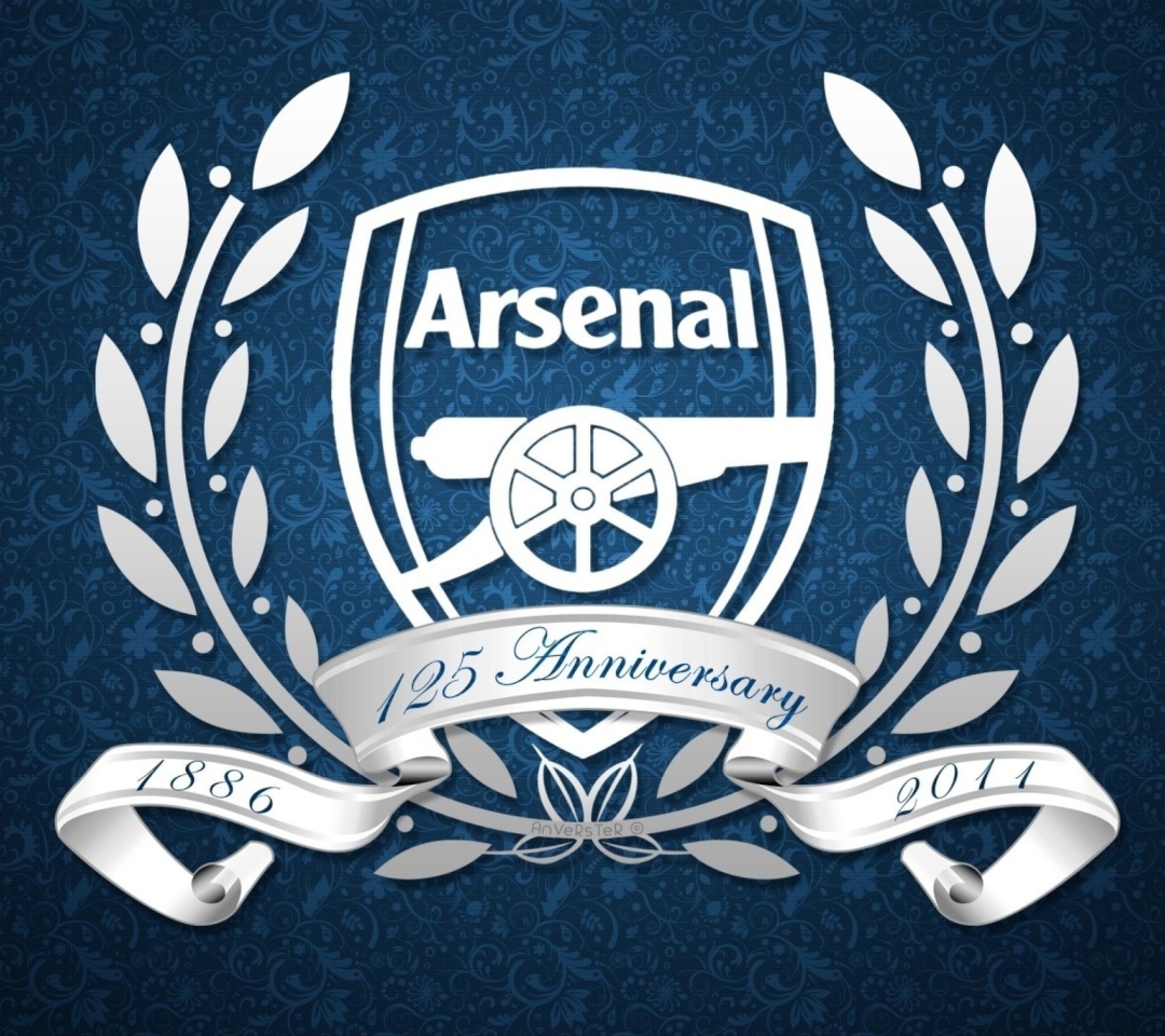 Das Arsenal Anniversary Logo Wallpaper 1080x960
