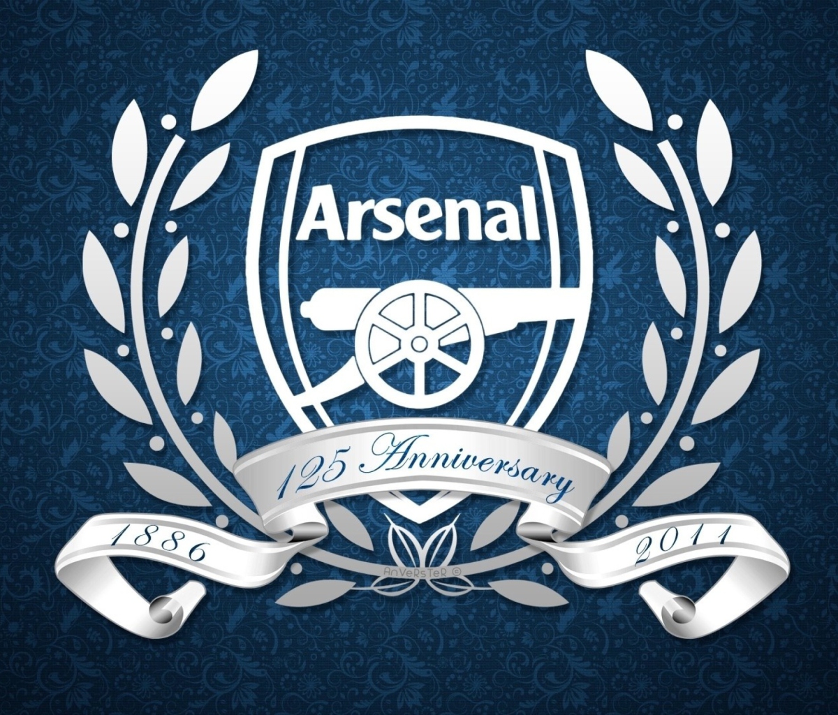 Das Arsenal Anniversary Logo Wallpaper 1200x1024