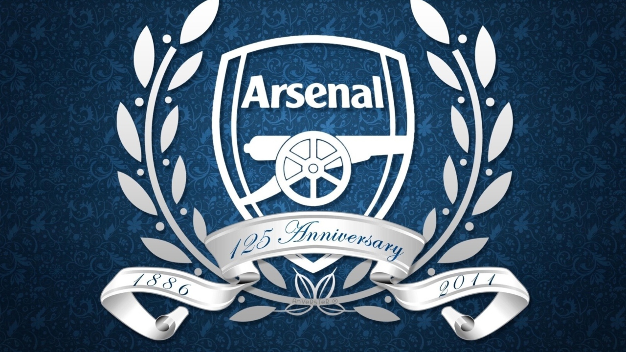 Screenshot №1 pro téma Arsenal Anniversary Logo 1280x720