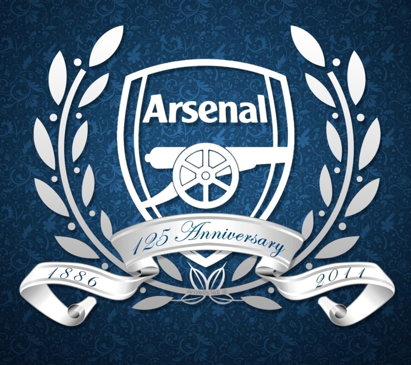 Das Arsenal Anniversary Logo Wallpaper 1440x1280
