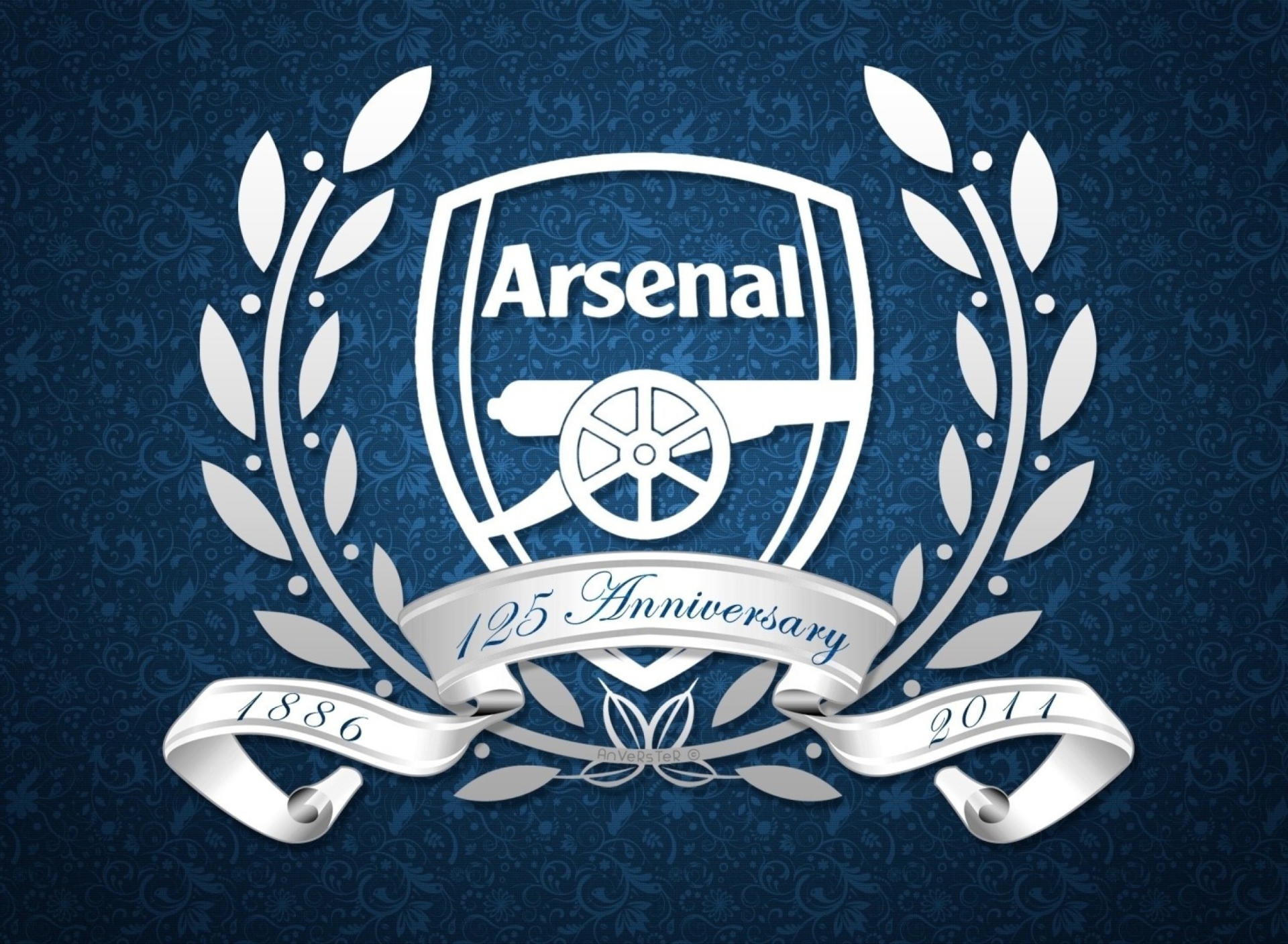 Das Arsenal Anniversary Logo Wallpaper 1920x1408