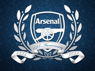 Обои Arsenal Anniversary Logo 320x240