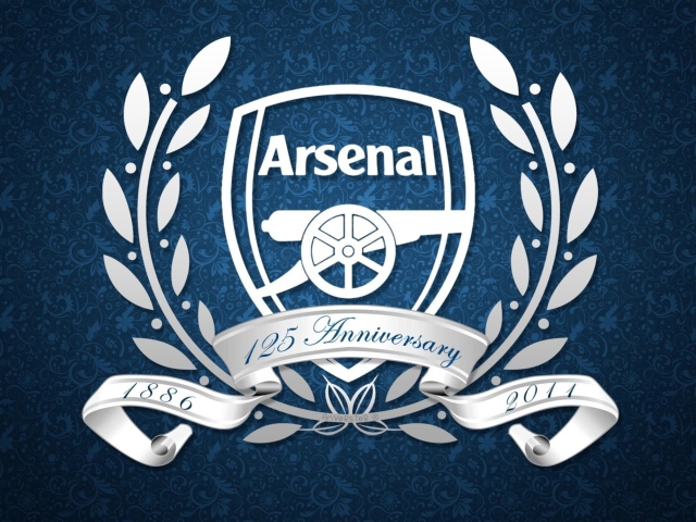 Das Arsenal Anniversary Logo Wallpaper 640x480