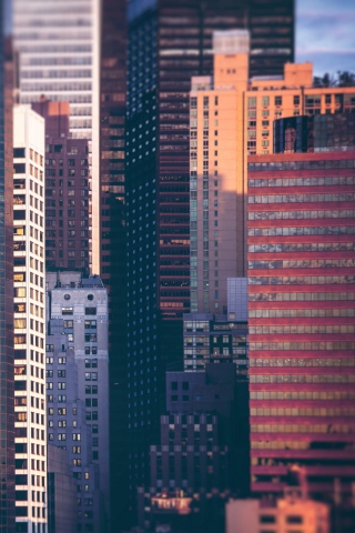 Das Manhattan Buildings Wallpaper 320x480
