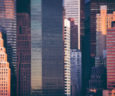 Fondo de pantalla Manhattan Buildings 480x400