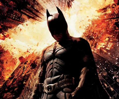 Обои Christian Bale Dark Knight Rises 480x400