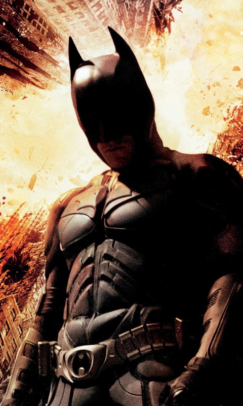 Das Christian Bale Dark Knight Rises Wallpaper 480x800