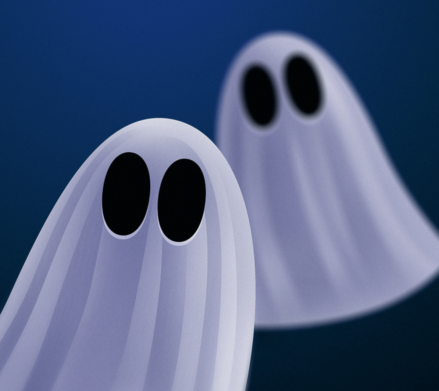 Fondo de pantalla Ghosts Blue 1440x1280