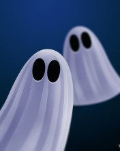 Ghosts Blue wallpaper 176x220