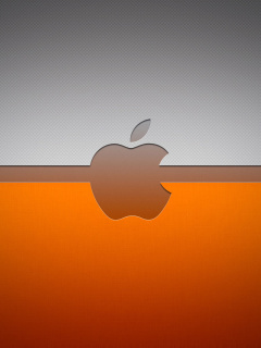 Das Apple Mac Emblem Wallpaper 240x320