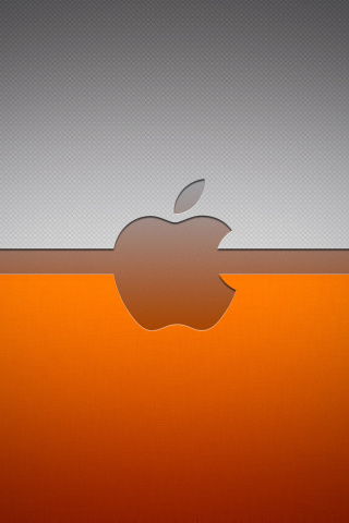 Fondo de pantalla Apple Mac Emblem 320x480