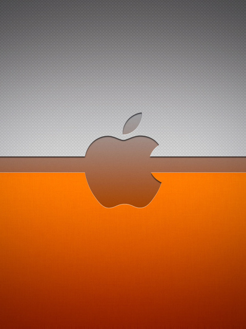 Das Apple Mac Emblem Wallpaper 480x640