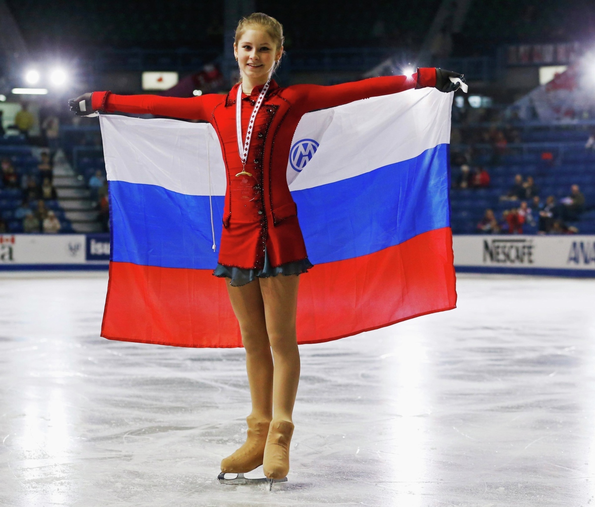 Sfondi 2014 Winter Olympics Figure Skater Champion Julia Lipnitskaya 1200x1024