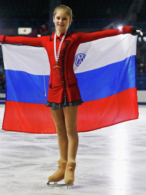 Sfondi 2014 Winter Olympics Figure Skater Champion Julia Lipnitskaya 480x640