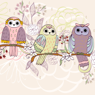 Owls Texture - Obrázkek zdarma pro 2048x2048
