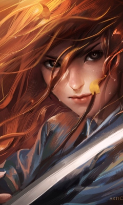 Red Haired Samurai screenshot #1 240x400