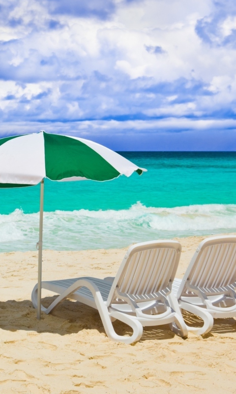 Perfect Day For Beach wallpaper 480x800