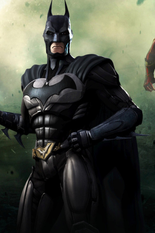 Обои Injustice Gods Among Us - Batman 320x480