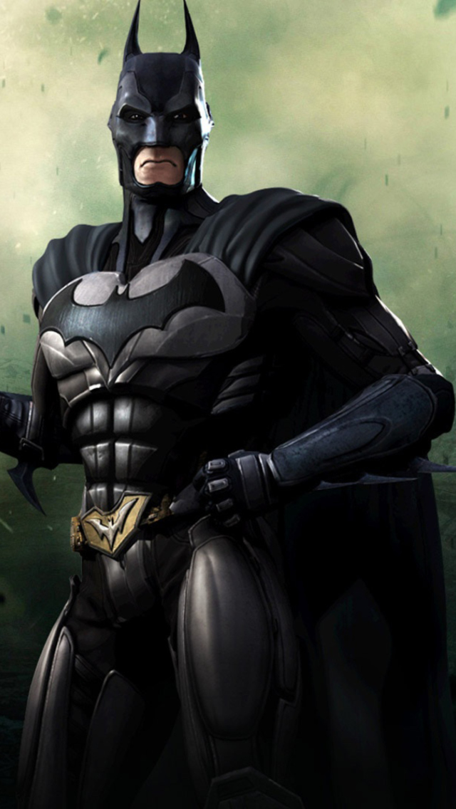 Обои Injustice Gods Among Us - Batman 640x1136
