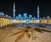Abu Dhabi Islamic Center for Muslims wallpaper 176x144