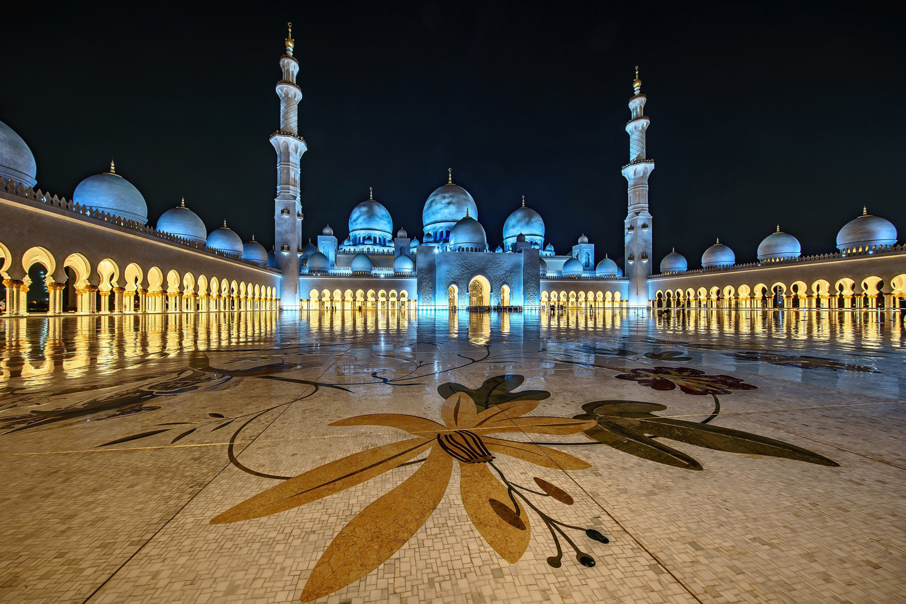 Abu Dhabi Islamic Center for Muslims wallpaper 2880x1920