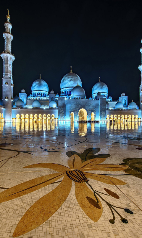 Das Abu Dhabi Islamic Center for Muslims Wallpaper 480x800