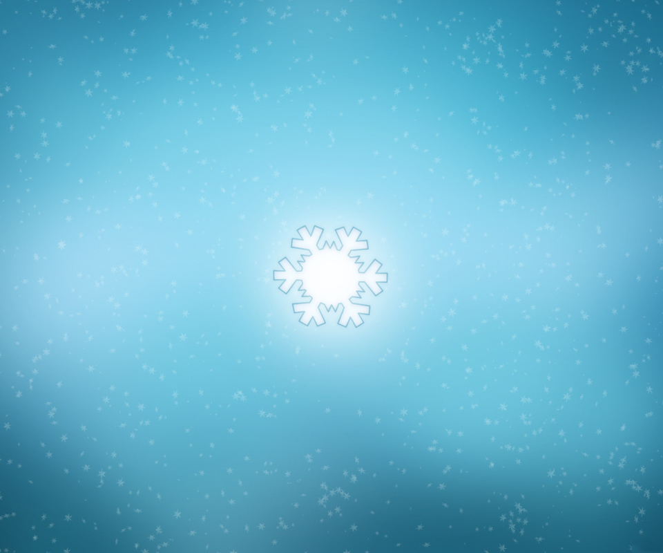 Das Snowflake Wallpaper 960x800