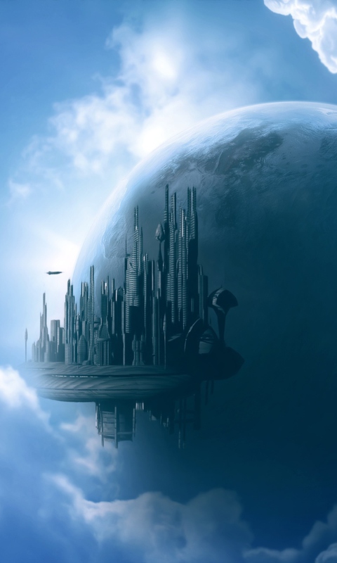 Sky City wallpaper 480x800