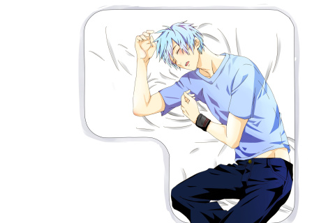 Обои Kuroko no Basuke with Tetsuya Kuroko 480x320