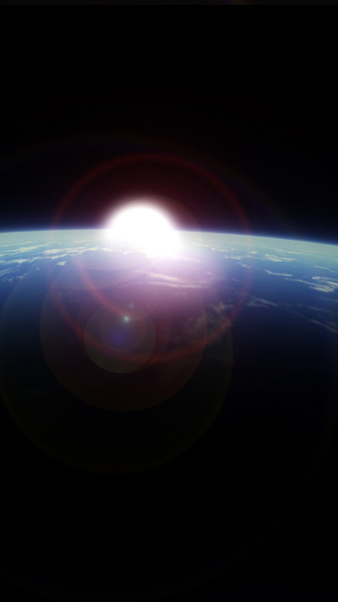 Sfondi Sunrise From Space 1080x1920