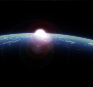 Sunrise From Space - Obrázkek zdarma pro 208x208