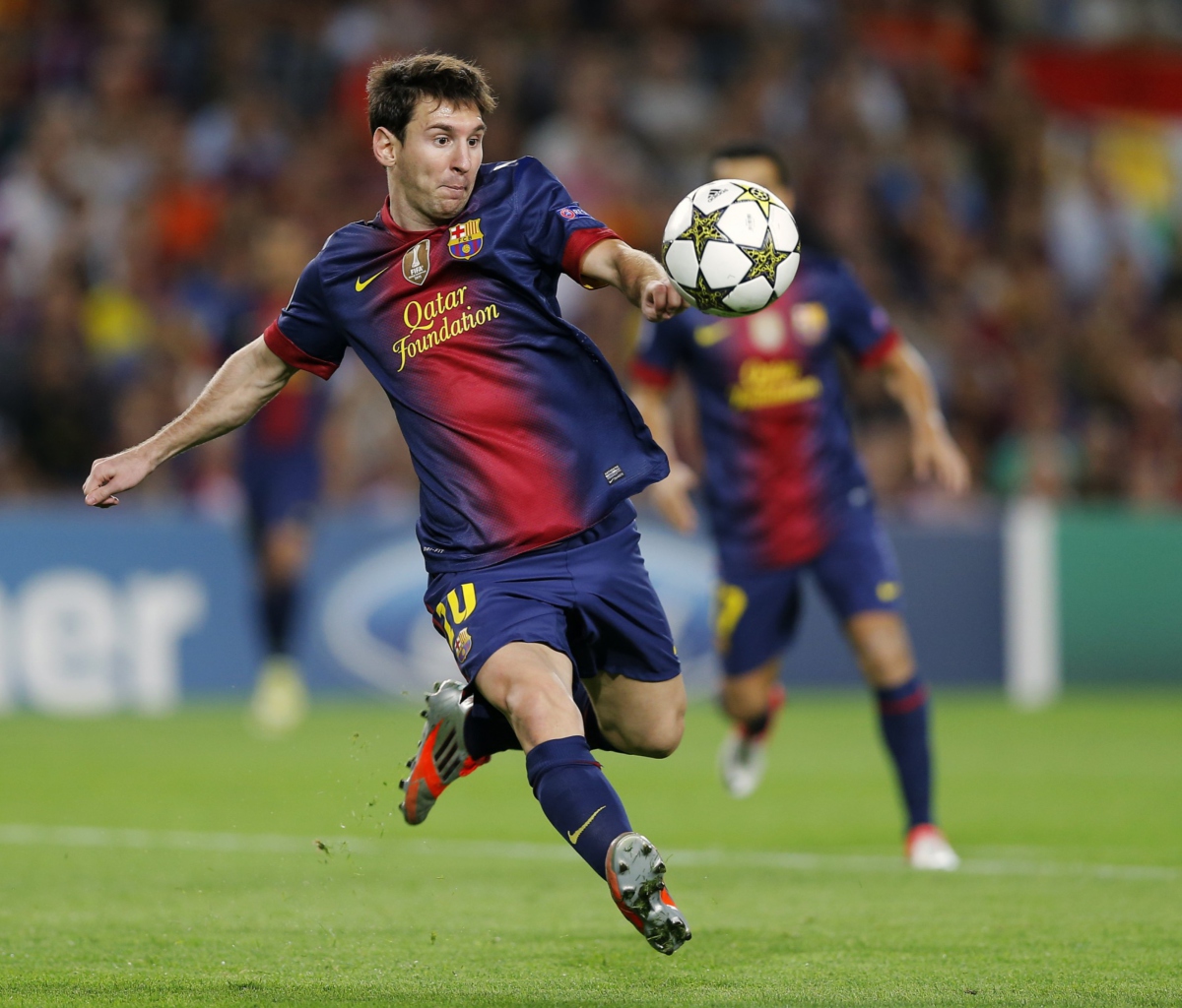 Обои Lionel Messi, Barcelona 1200x1024