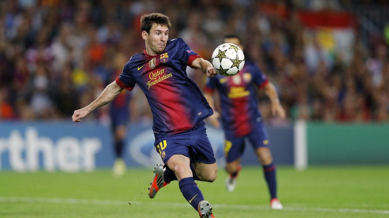 Das Lionel Messi, Barcelona Wallpaper 1366x768