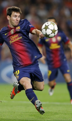 Fondo de pantalla Lionel Messi, Barcelona 240x400