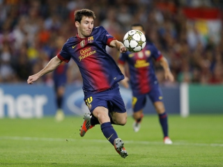 Das Lionel Messi, Barcelona Wallpaper 320x240